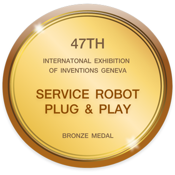 International Exhibition of Inventions Geneva SERVICE ROBOT PLUG & PLAY, Bronze Medal